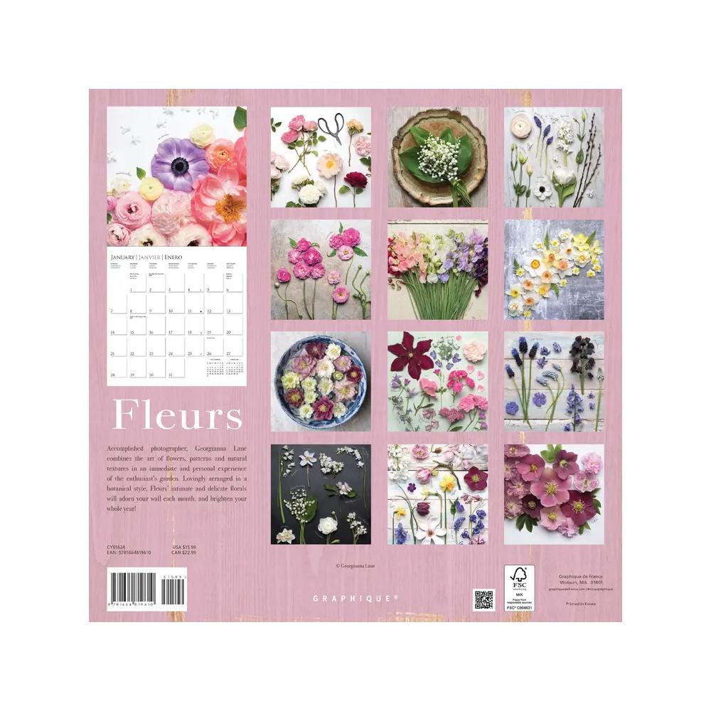 Graphique 2024 Calendar Fleurs